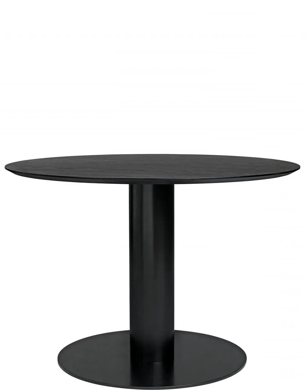 Round Dining Table - Black, Ash Wood image