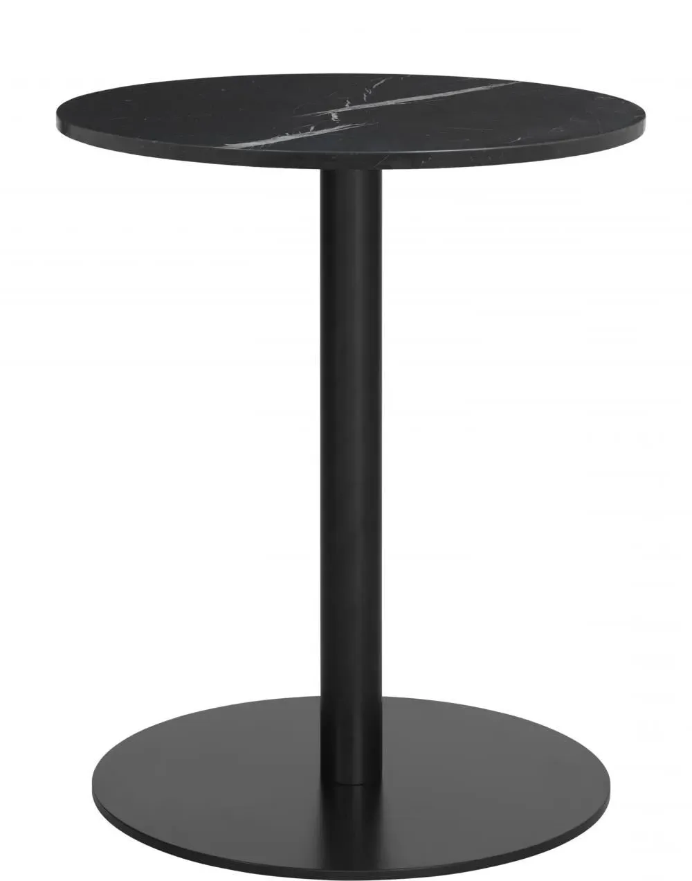 Round Dining Table - Black, Marble