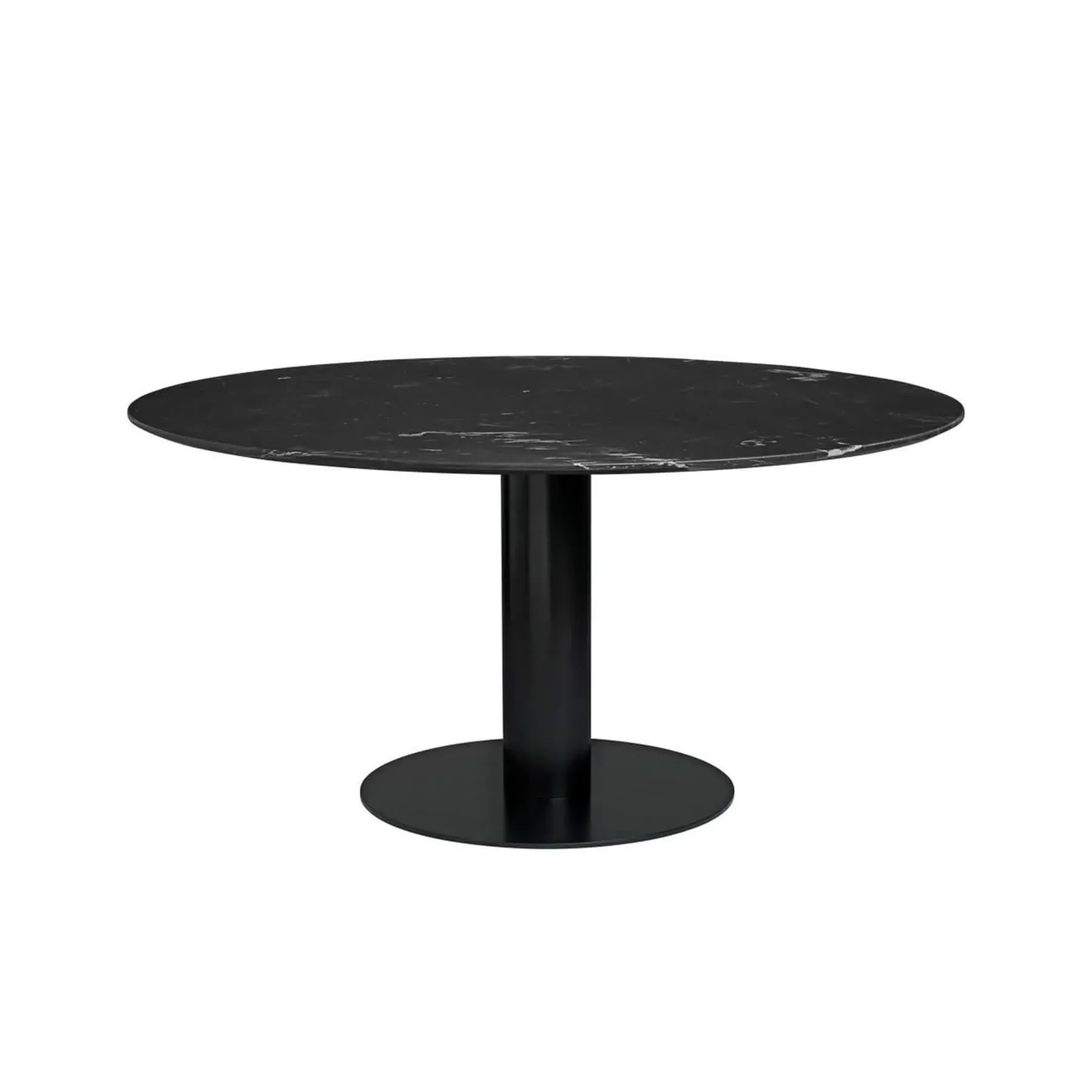 Round Dining Table - Black, Marble
