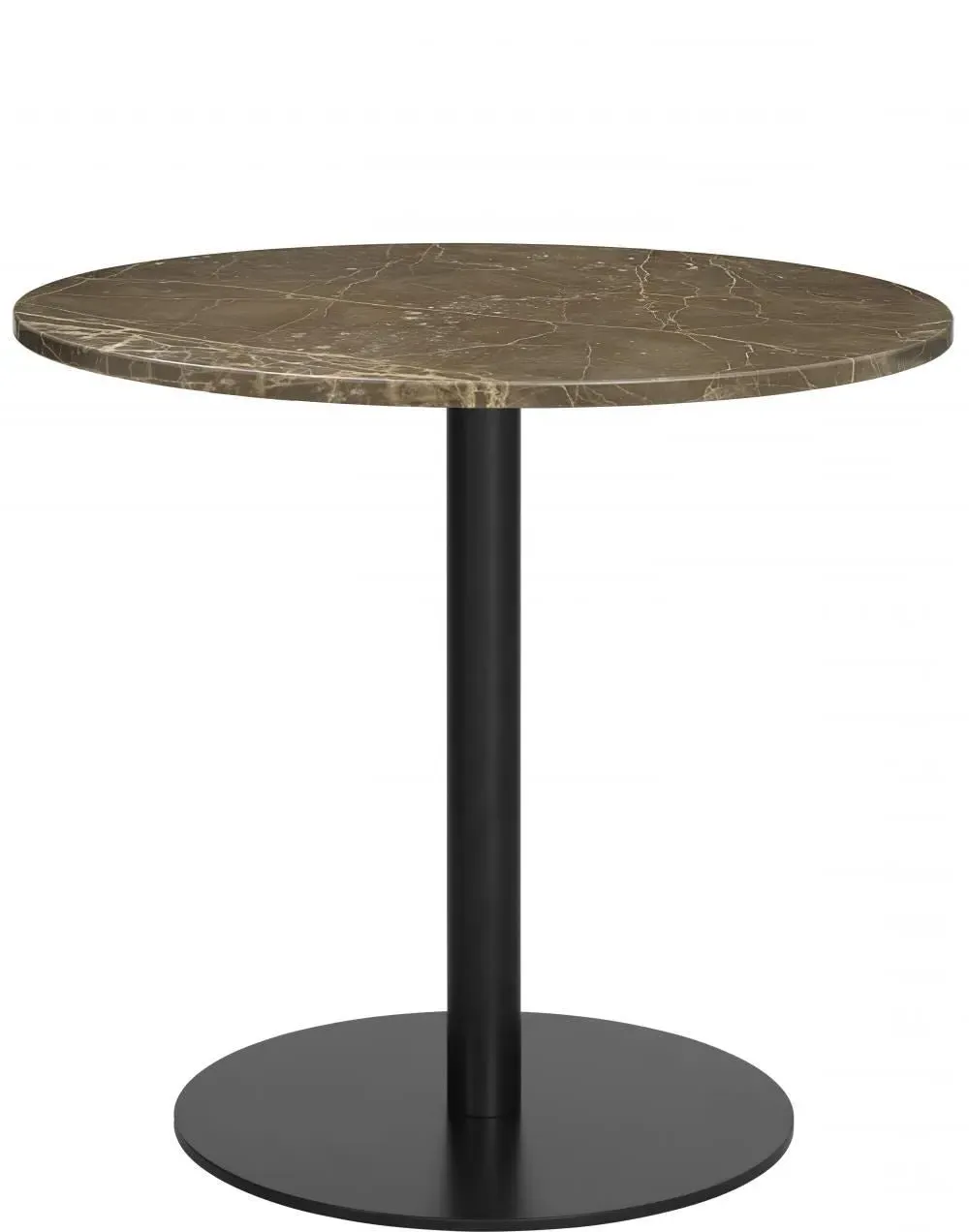 Round Dining Table - Brown, Marble