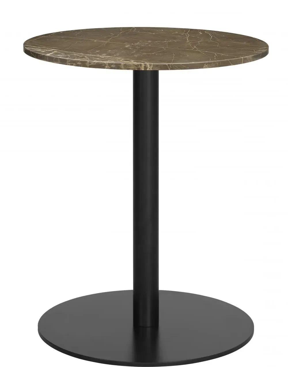 Round Dining Table - Brown, Marble