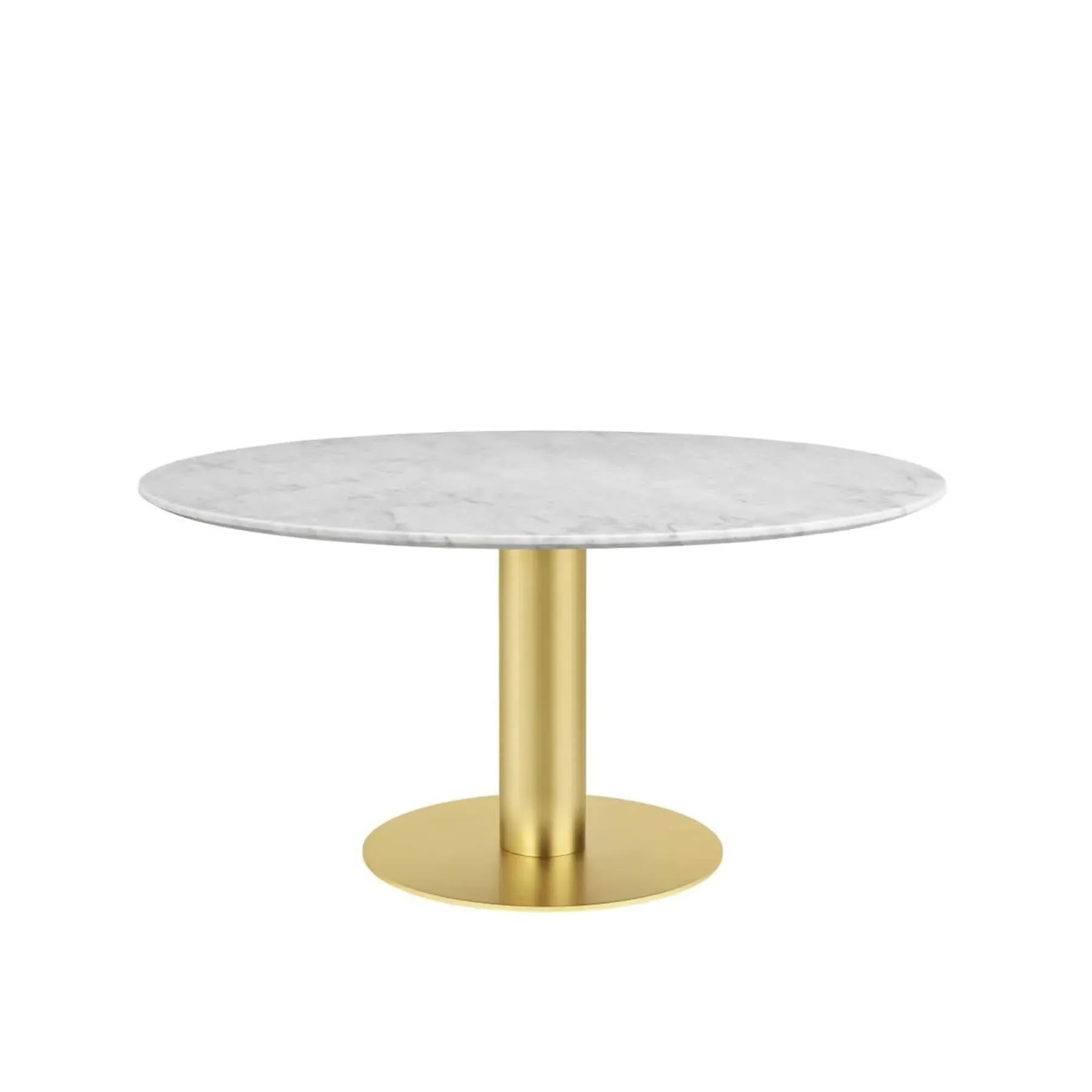 Round Dining Table - White, Marble