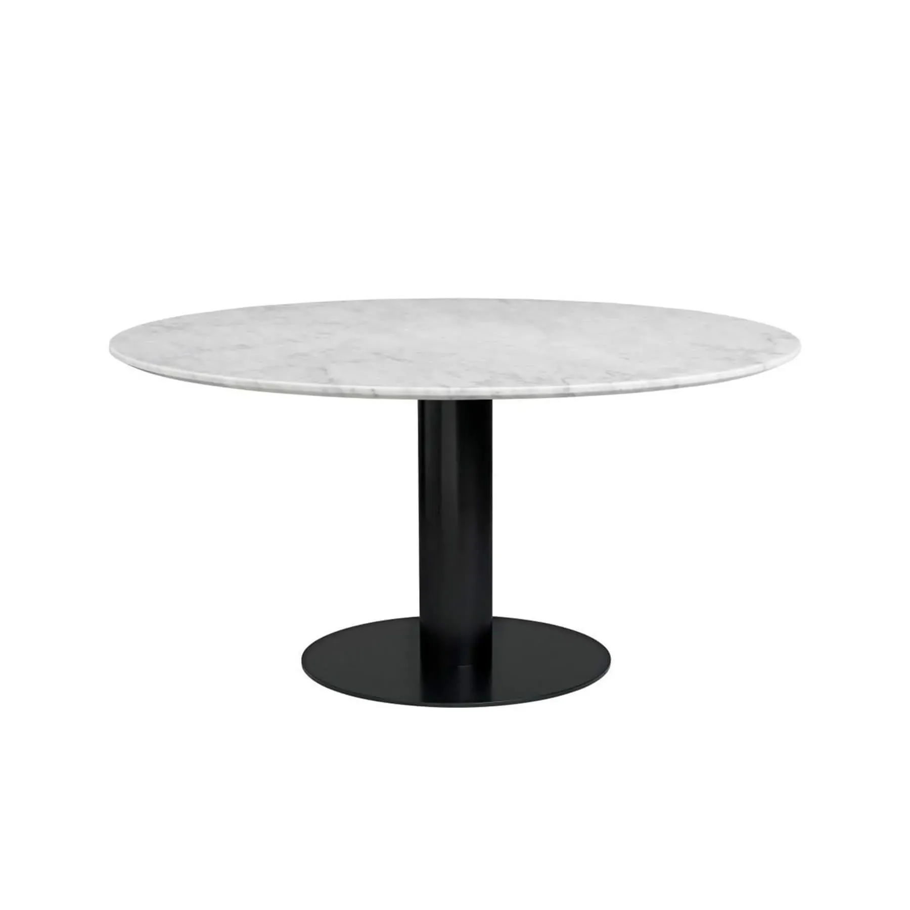 Round Dining Table - White, Marble