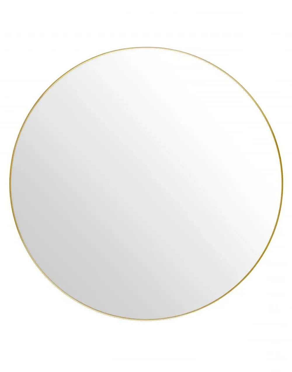 Round Mirror - Polished Brass