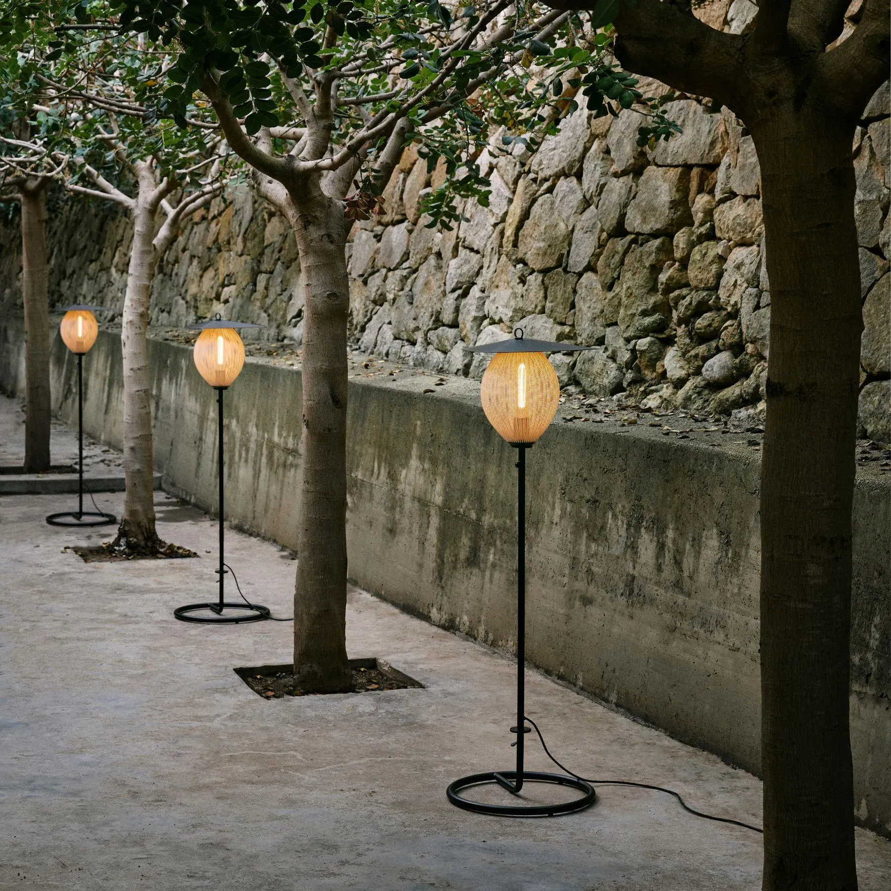 Satellite Outdoor Floor Lamp - Mustard