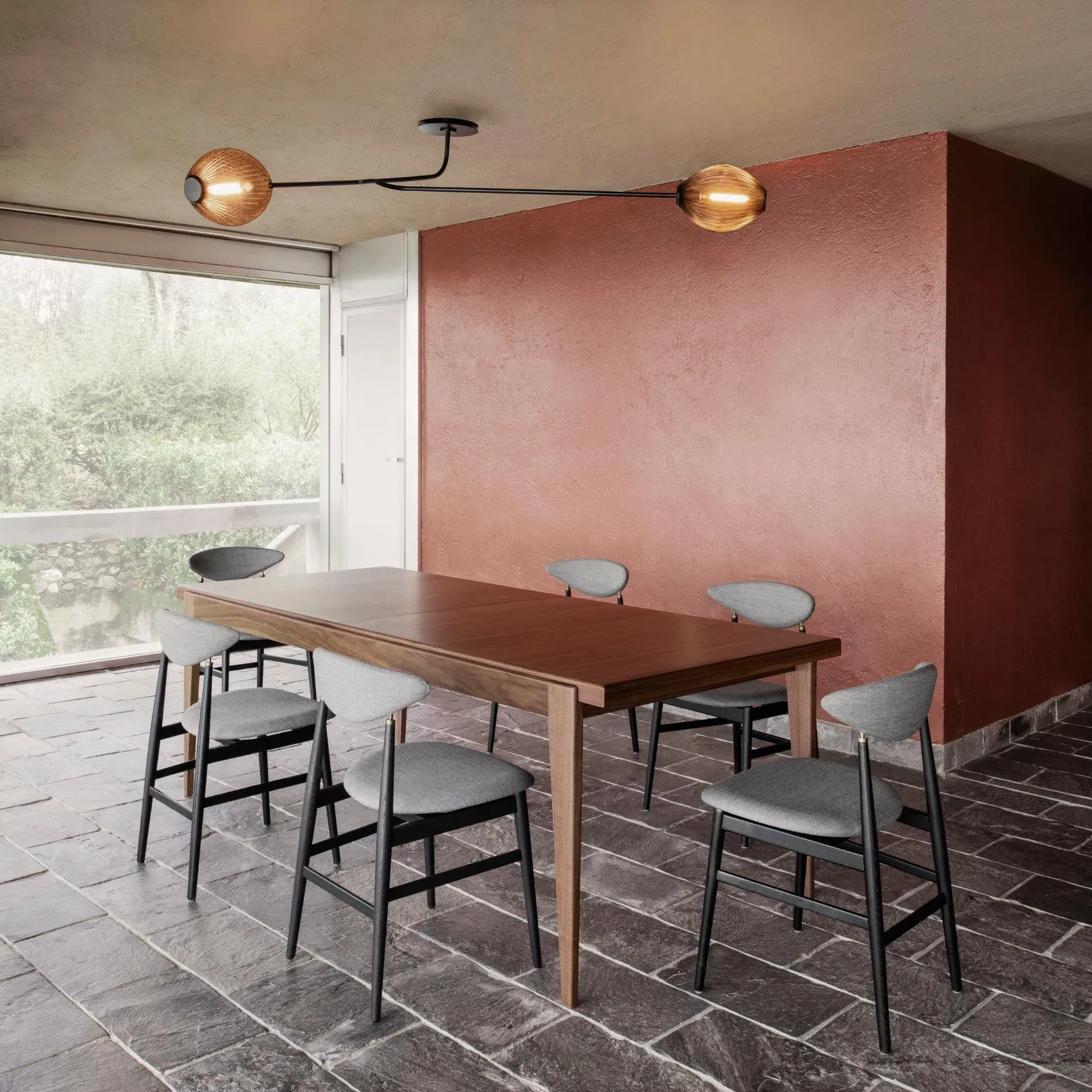 Satellite Twin-Arm Wall Light - Black