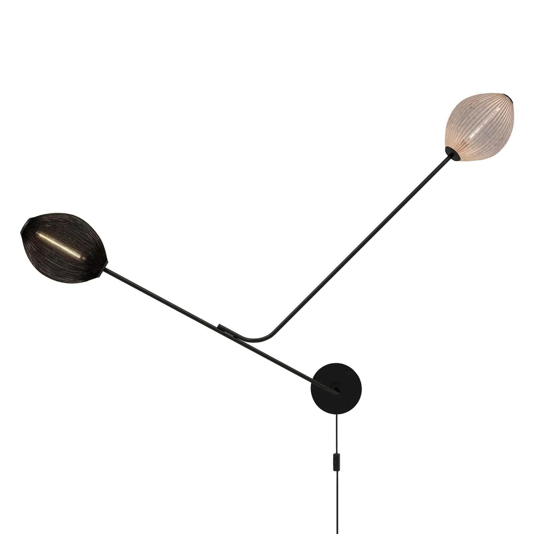 Satellite Twin-Arm Wall Light - Cream White