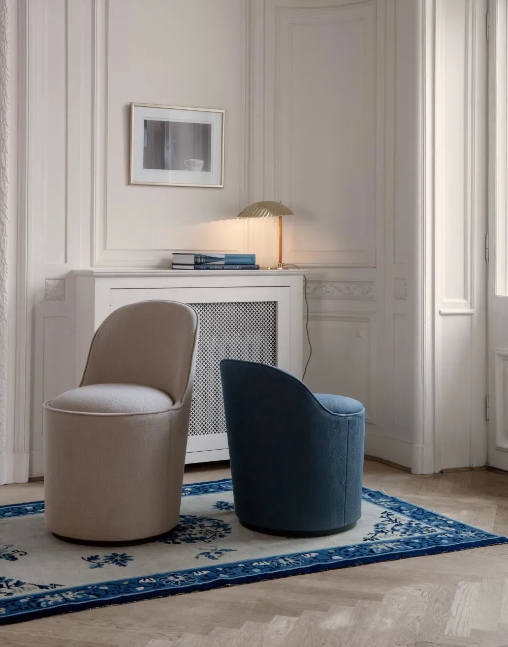 Shell Table Lamp with Hidden Bulb - Brass