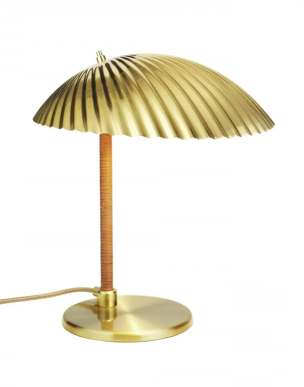 Shell Table Lamp with Hidden Bulb - Brass image