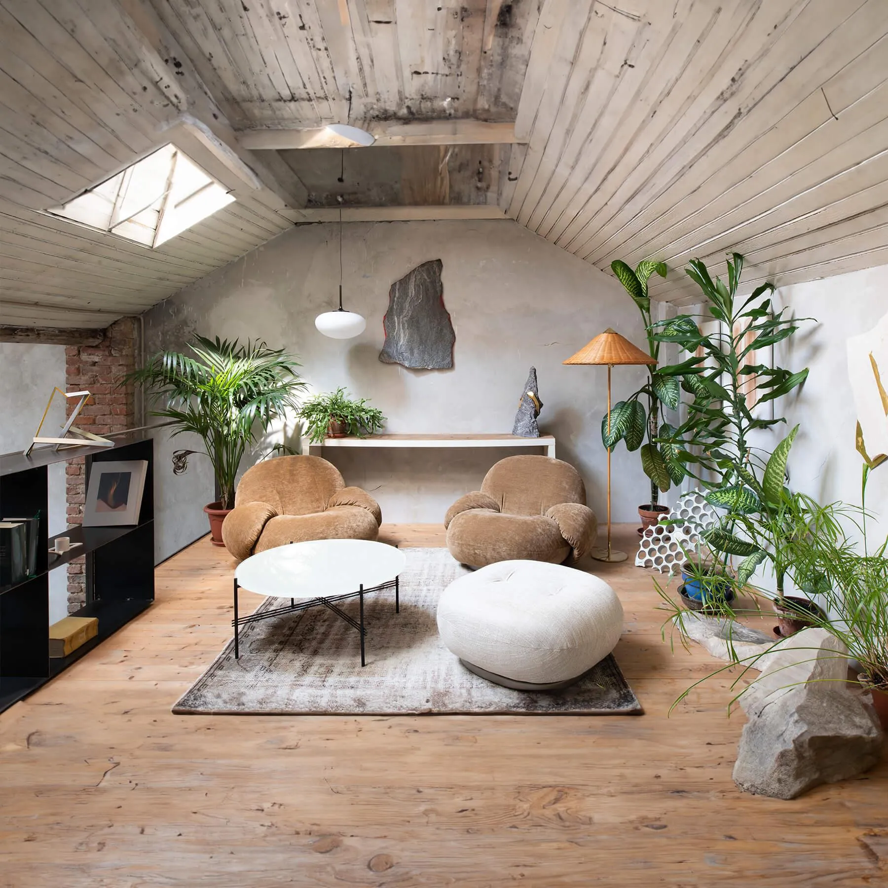 Small Coffee Table - Brass, Marble