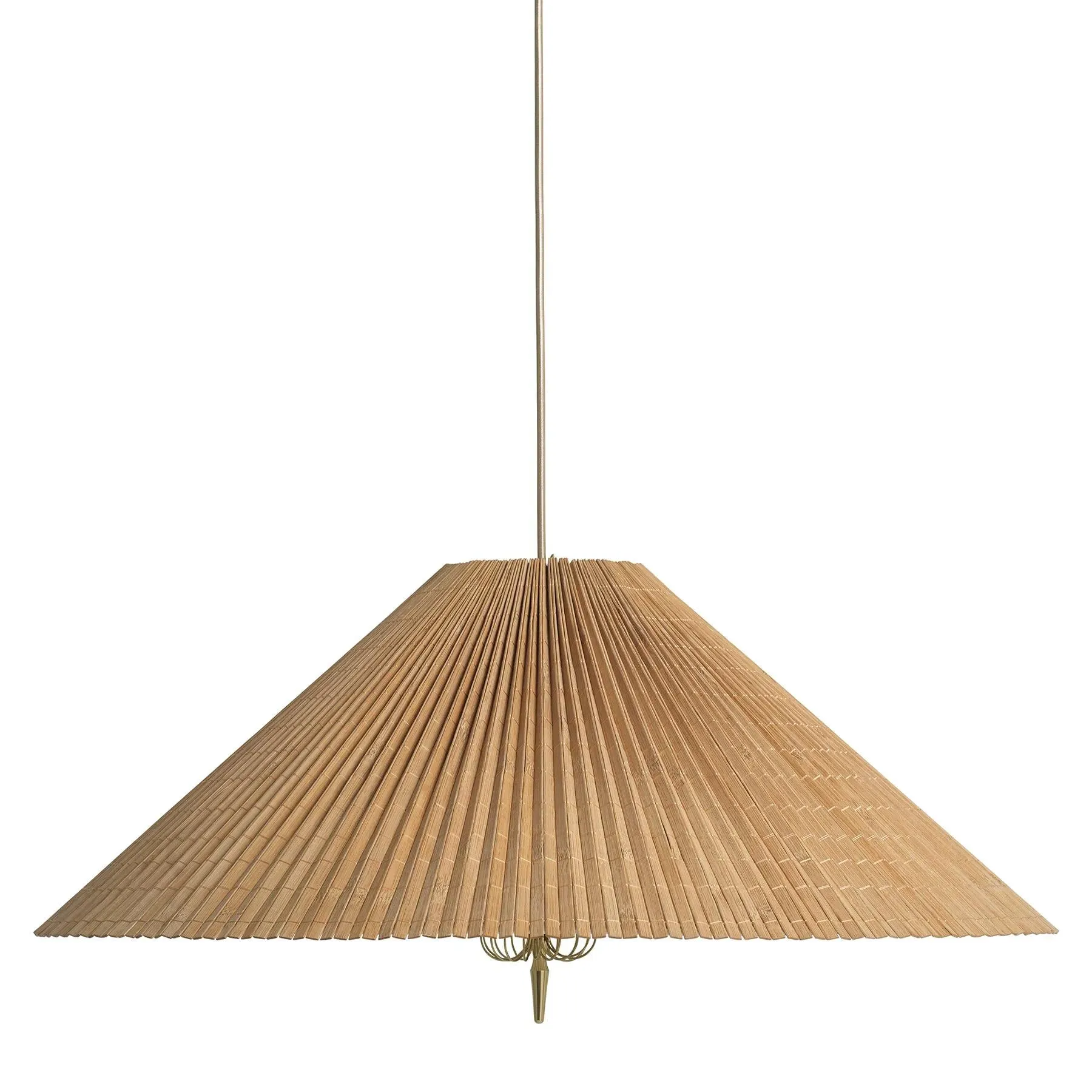 Small Pendant Light with Brass Details - Canvas