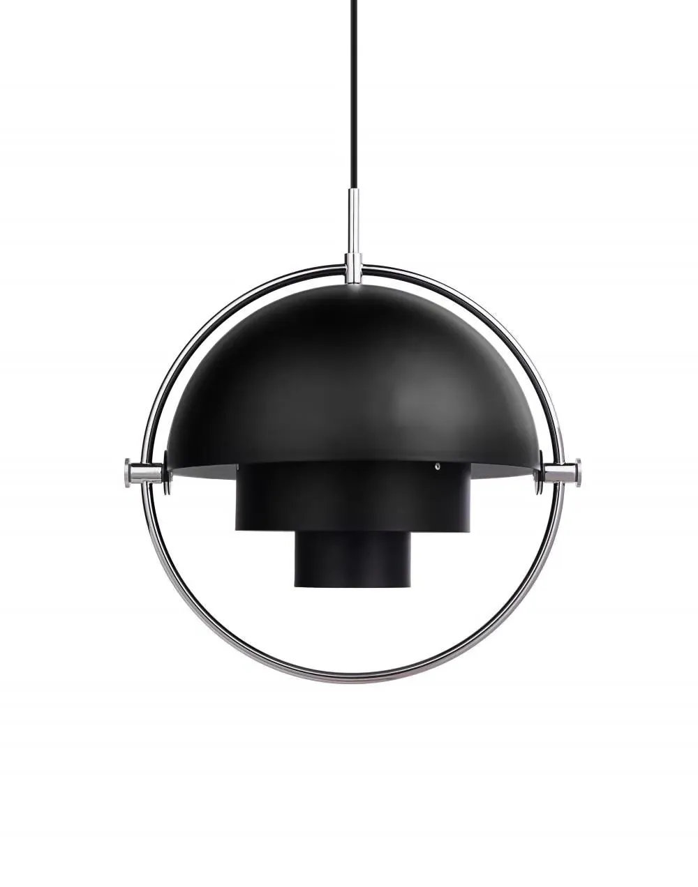 Small Pendant Light with Rotating Shades - Black image