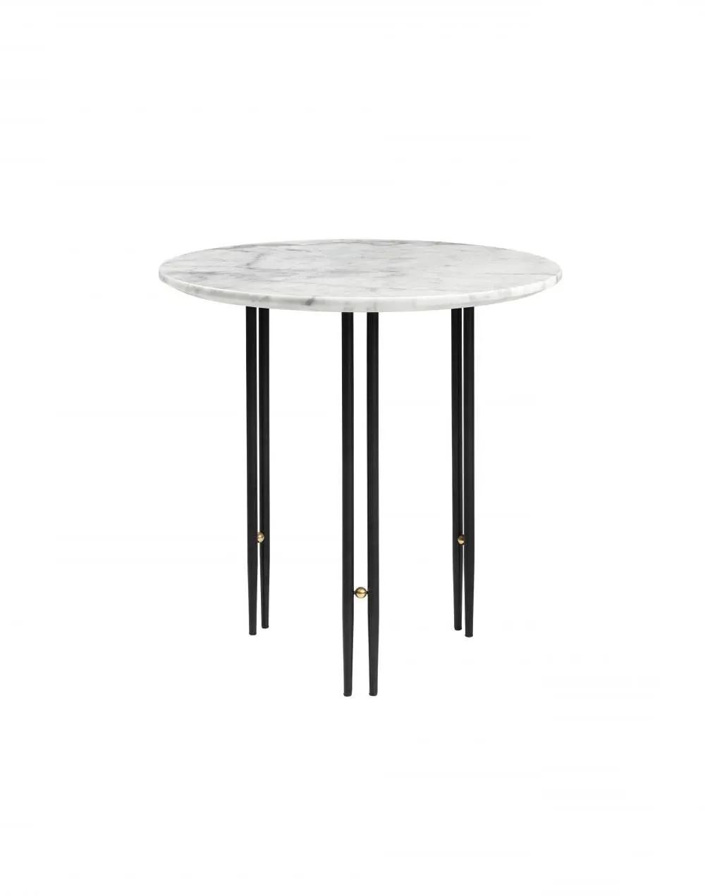 Small Round Coffee Table - White, Marble image