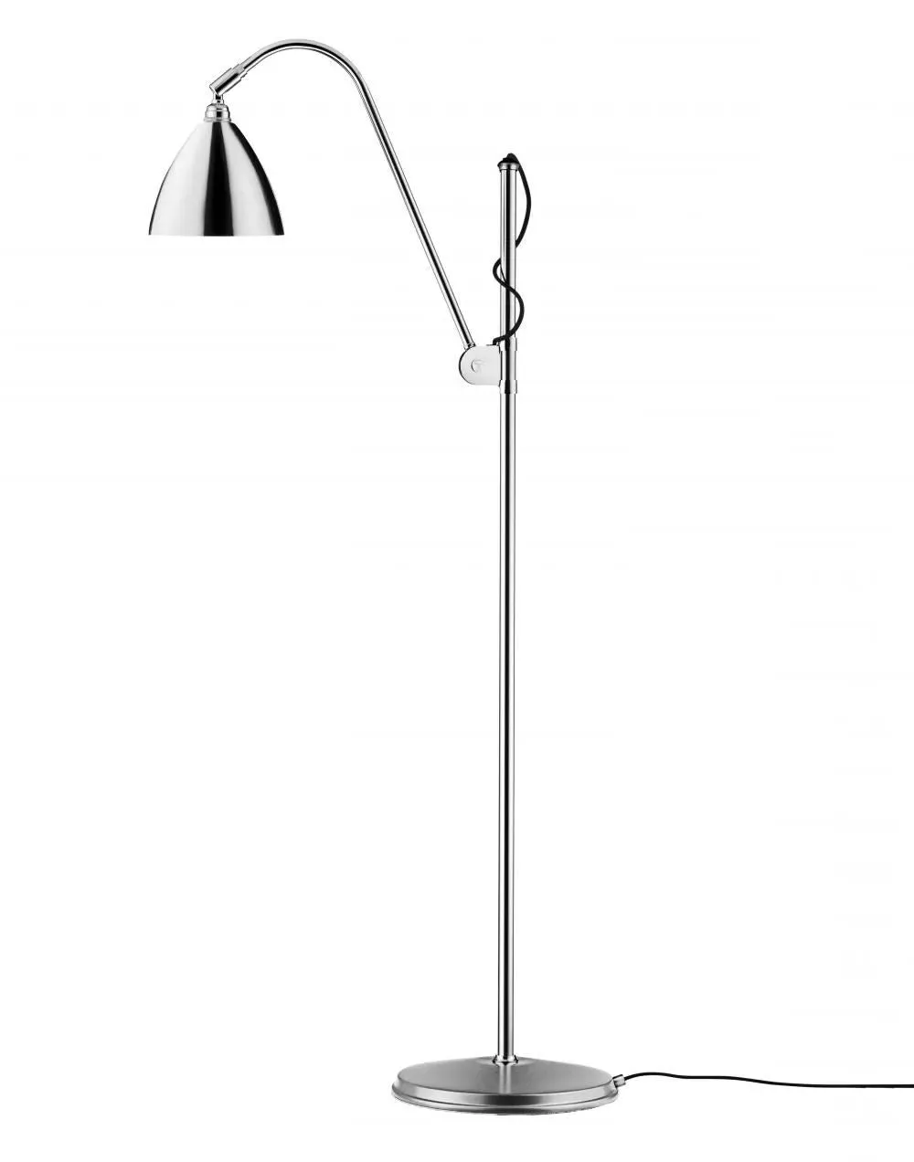 Small Shade Floor Lamp - Chrome image
