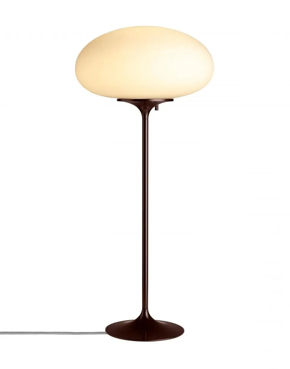 Small Table Lamp with Dimmer - Pebble Grey, Glass