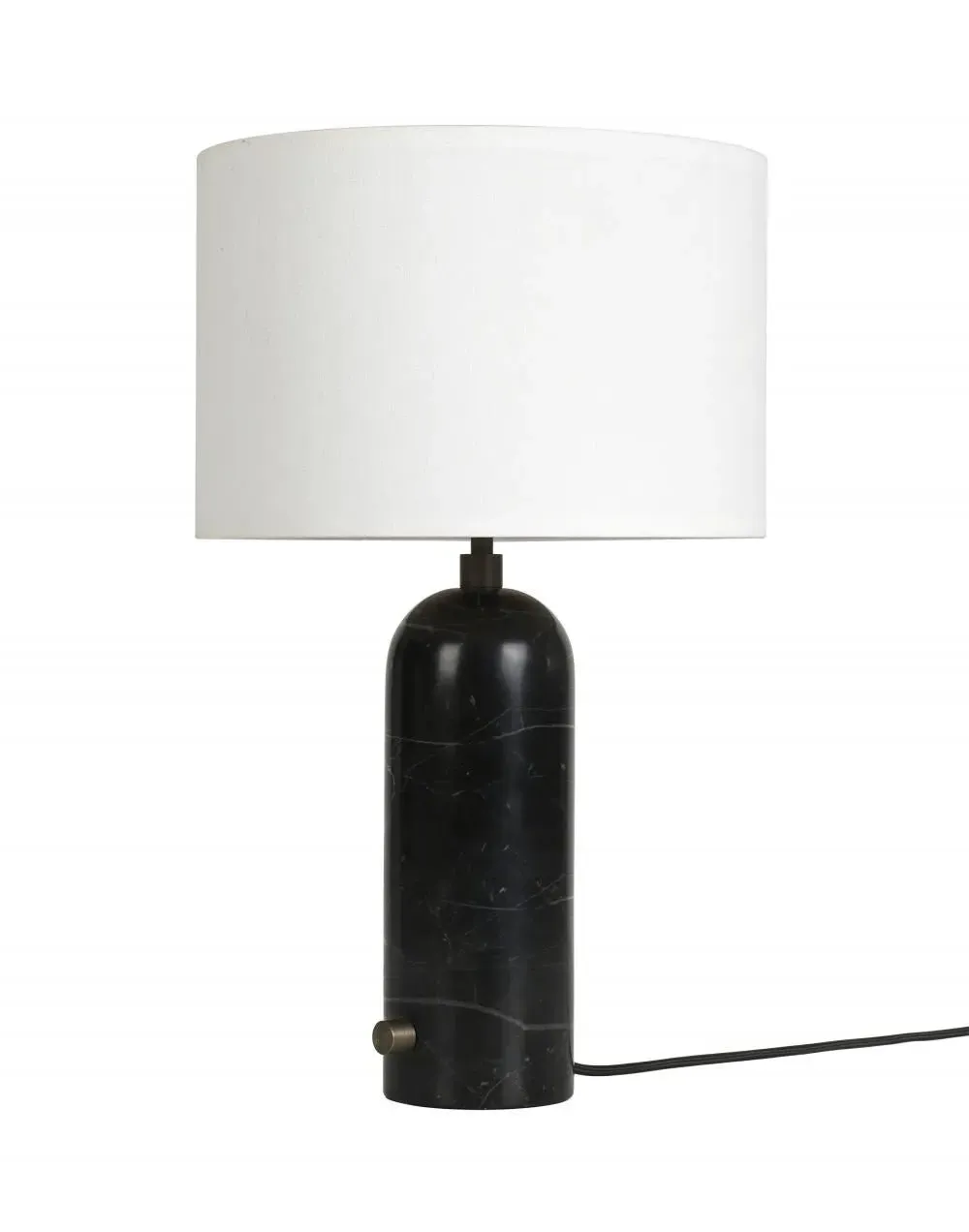 Small Table Lamp with Switch - White, Marble