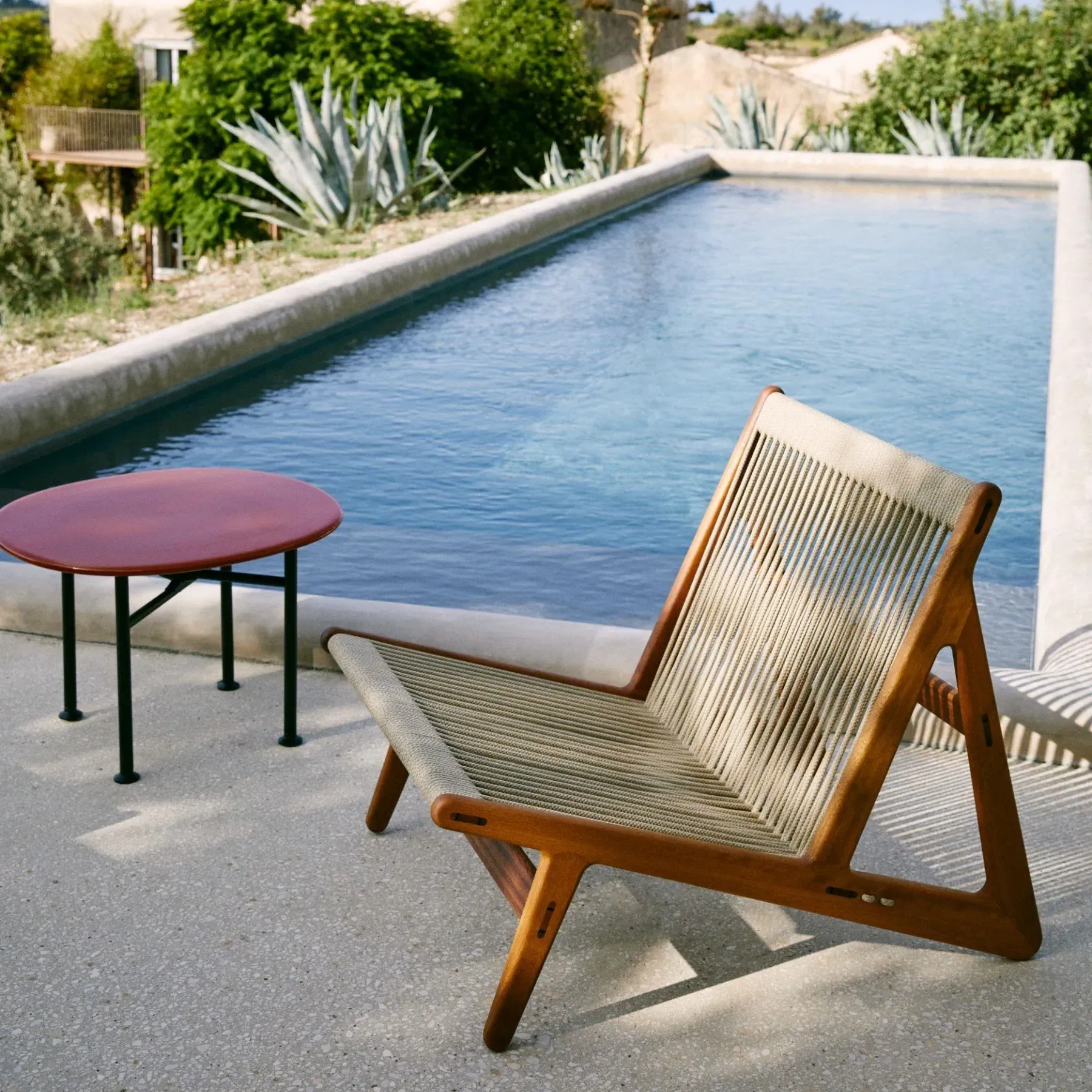 Square Coffee Table - Pacific Blue, Glass