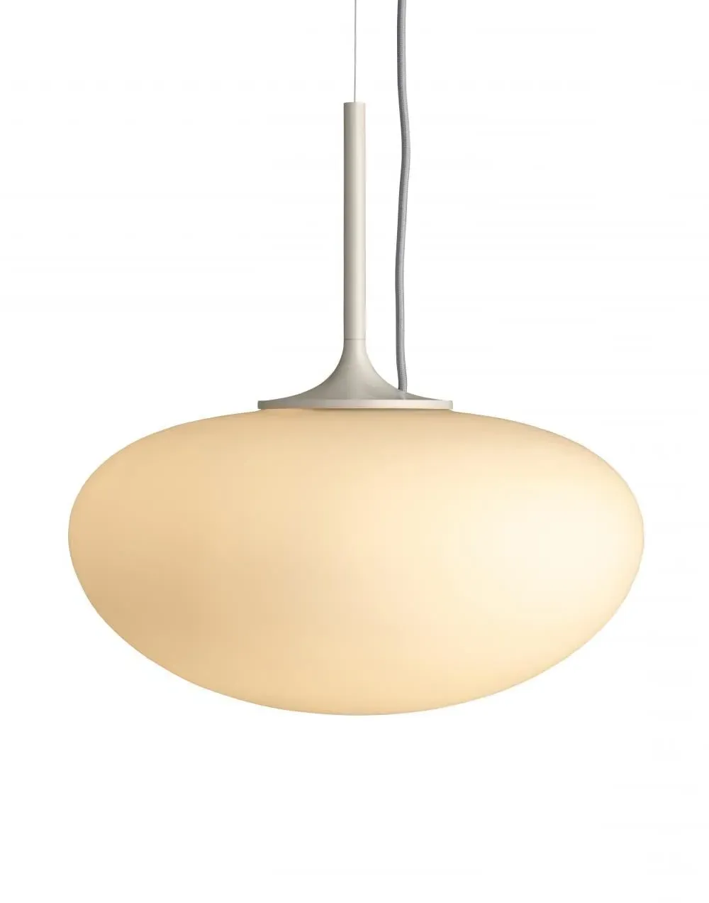 Stemlite Pendant Light - Black Chrome, Frosted Glass