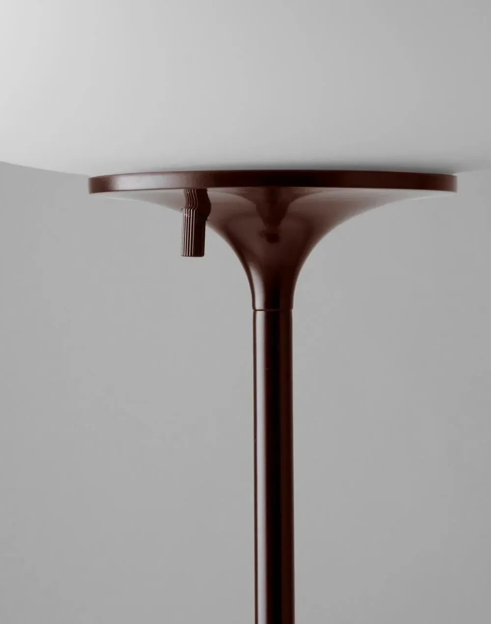 Stemlite Pendant Light - Black Red, Frosted Glass