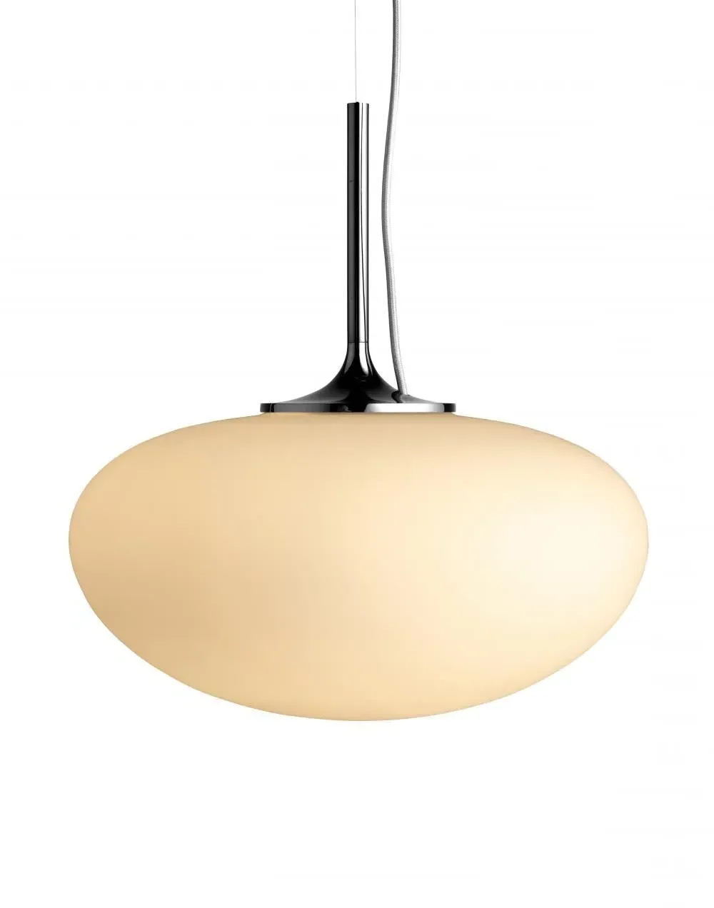 Stemlite Pendant Light - Pebble Grey, Frosted Glass