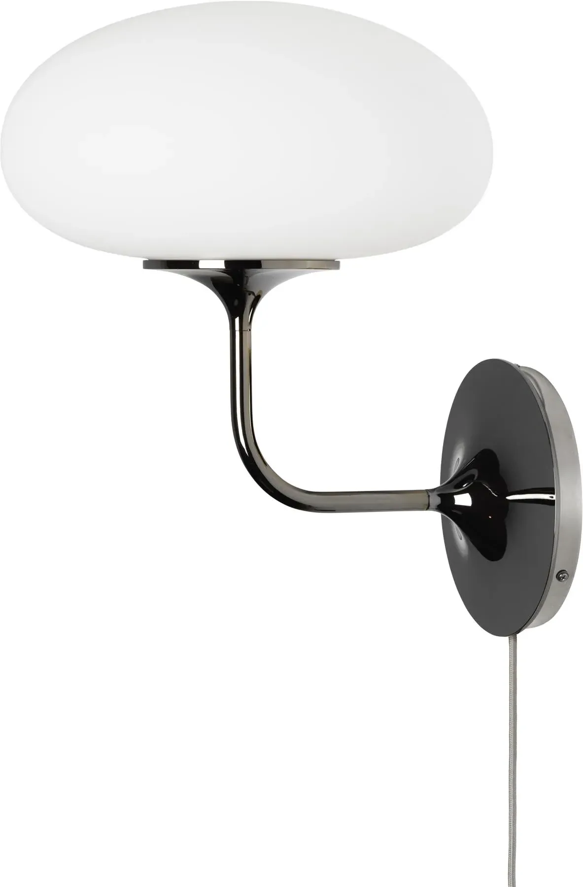 Stemlite Wall Light with Dimmer - Black Chrome, Steel