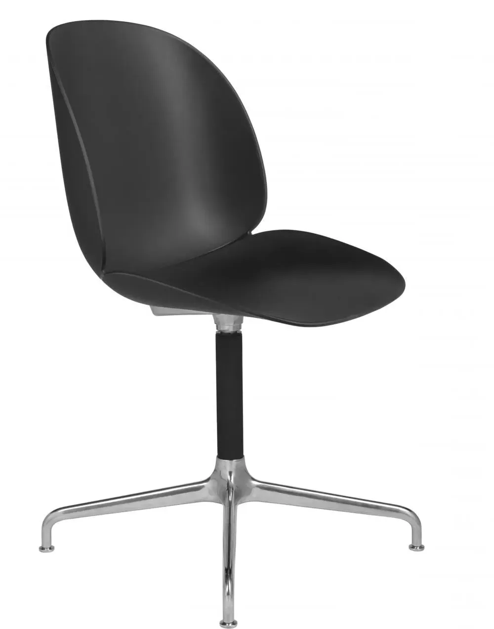 Swivel Meeting Chair with 4-Star Base - Beige