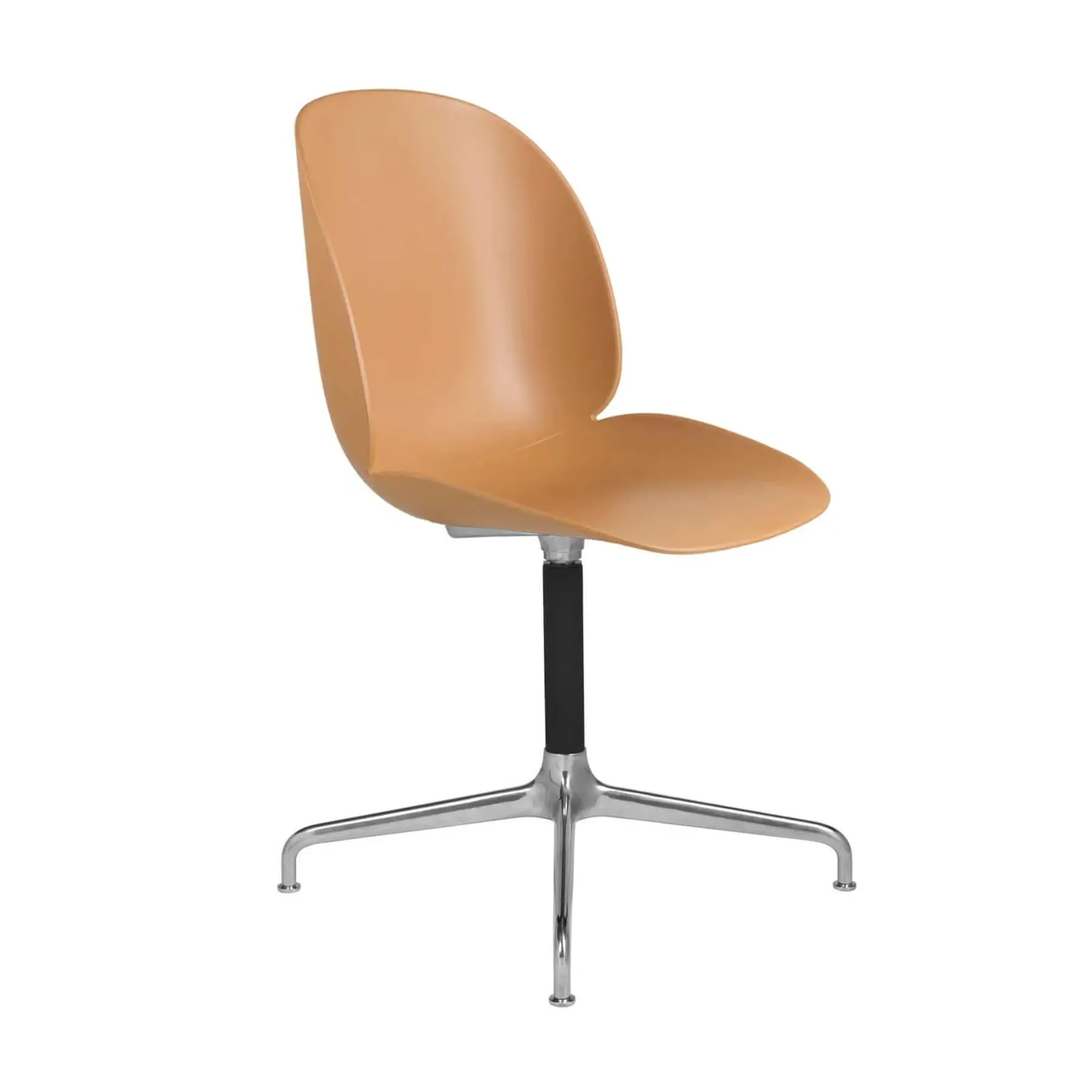 Swivel Meeting Chair with 4-Star Base - Beige