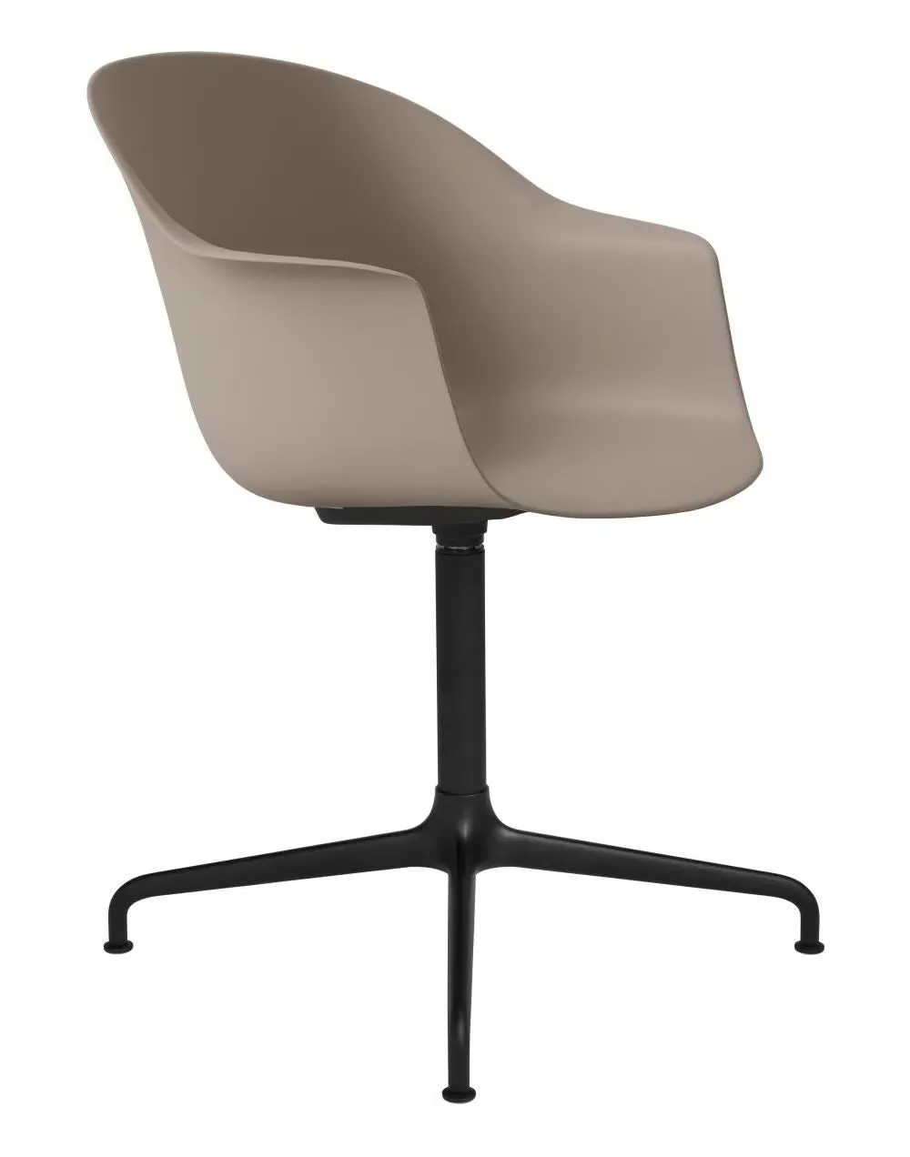 Swivel Meeting Chair with 4-Star Base - Green