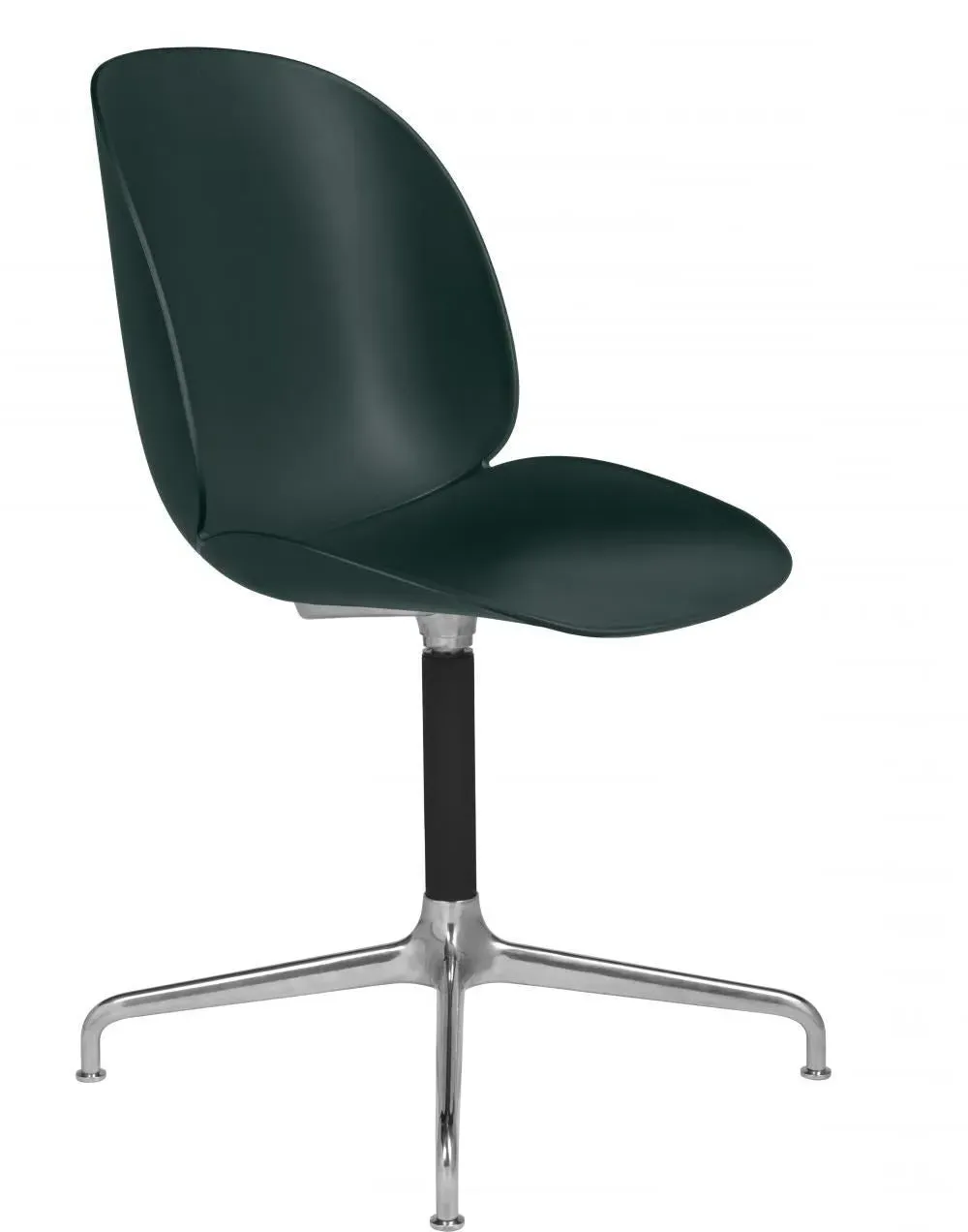 Swivel Meeting Chair with 4-Star Base - Green