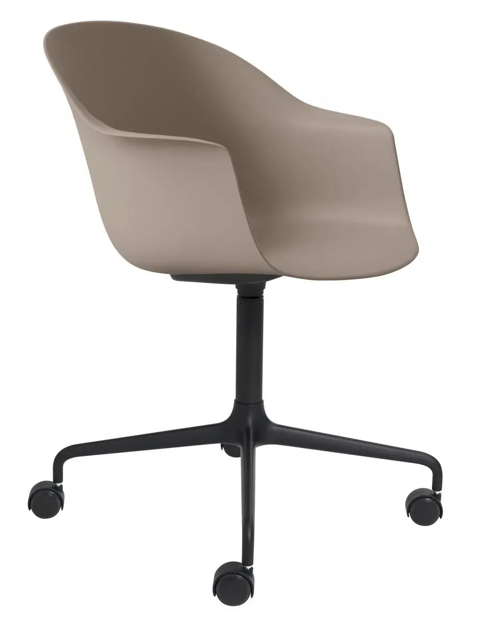 Swivel Meeting Chair with 4-Star Base - Pink