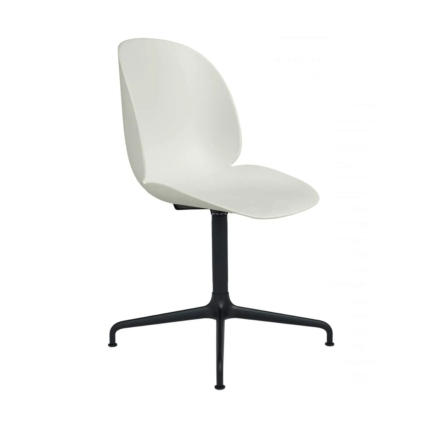 Swivel Meeting Chair with 4-Star Base - White