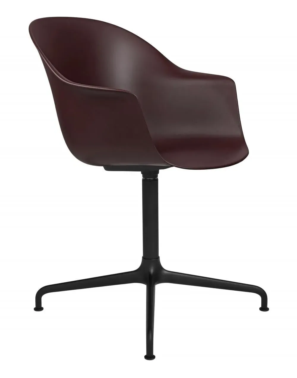 Swivel Meeting Chair with 4-Star Base - White