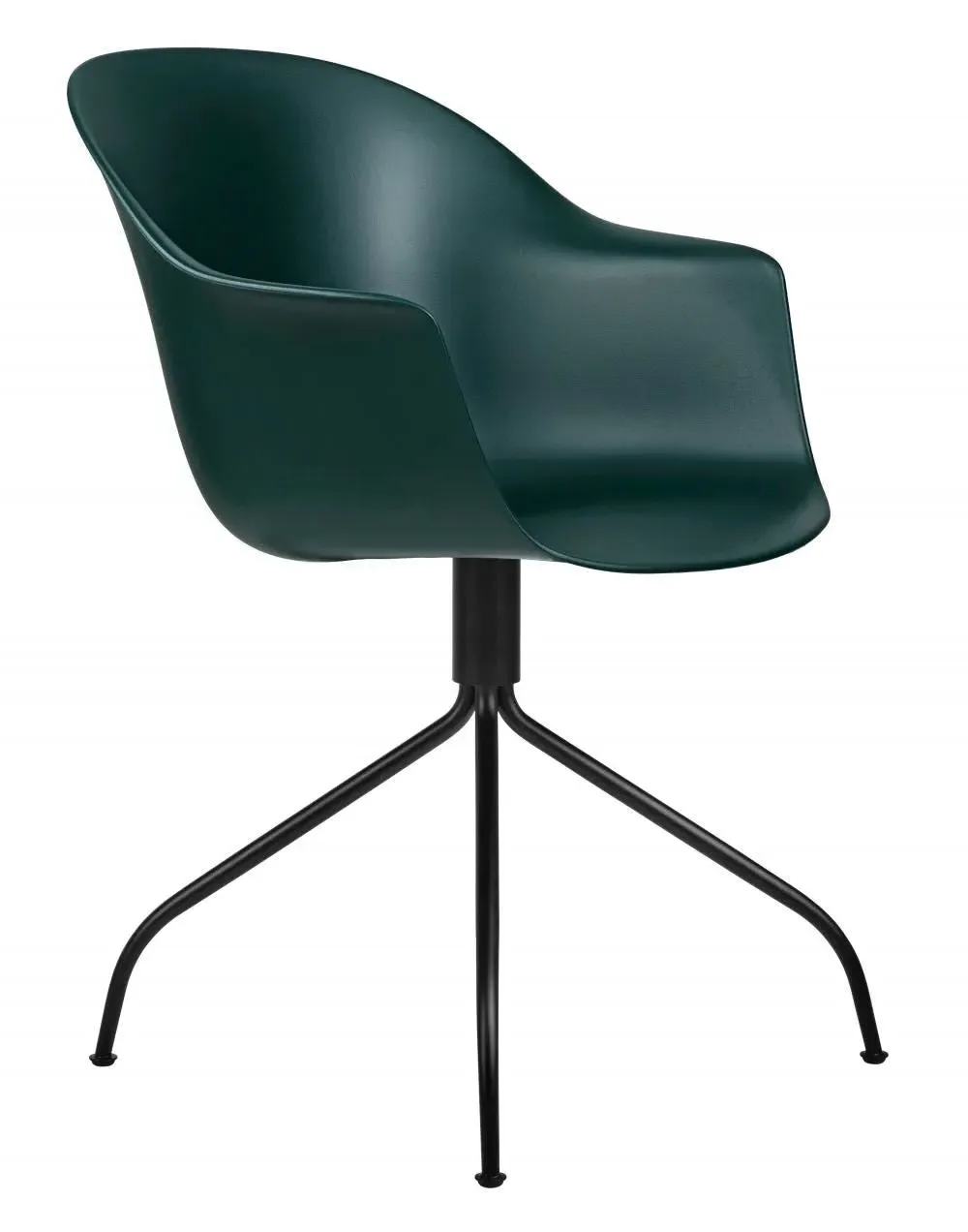 Swivel Meeting Chair with Armrests - Green