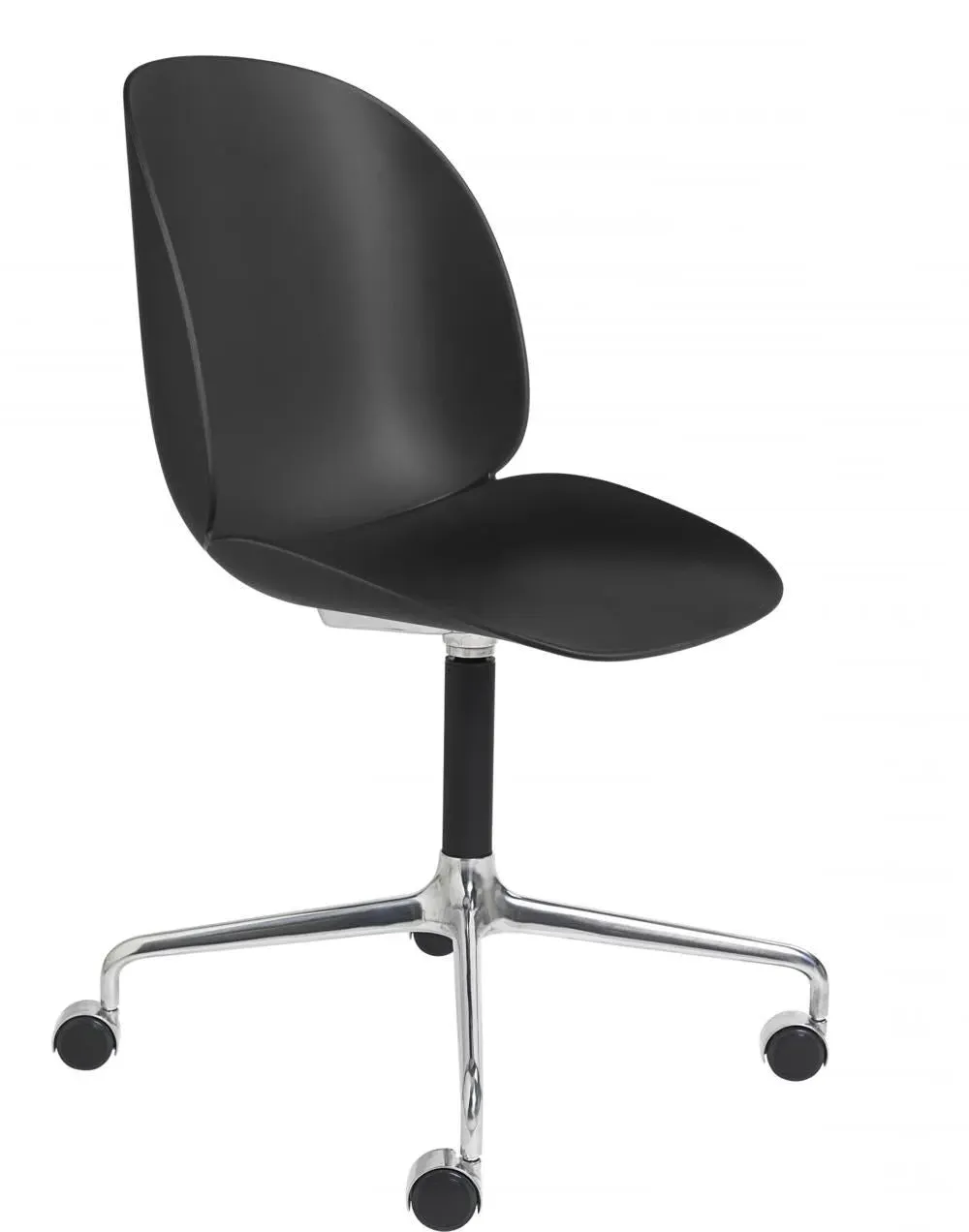 Swivel Office Chair with Castors - White