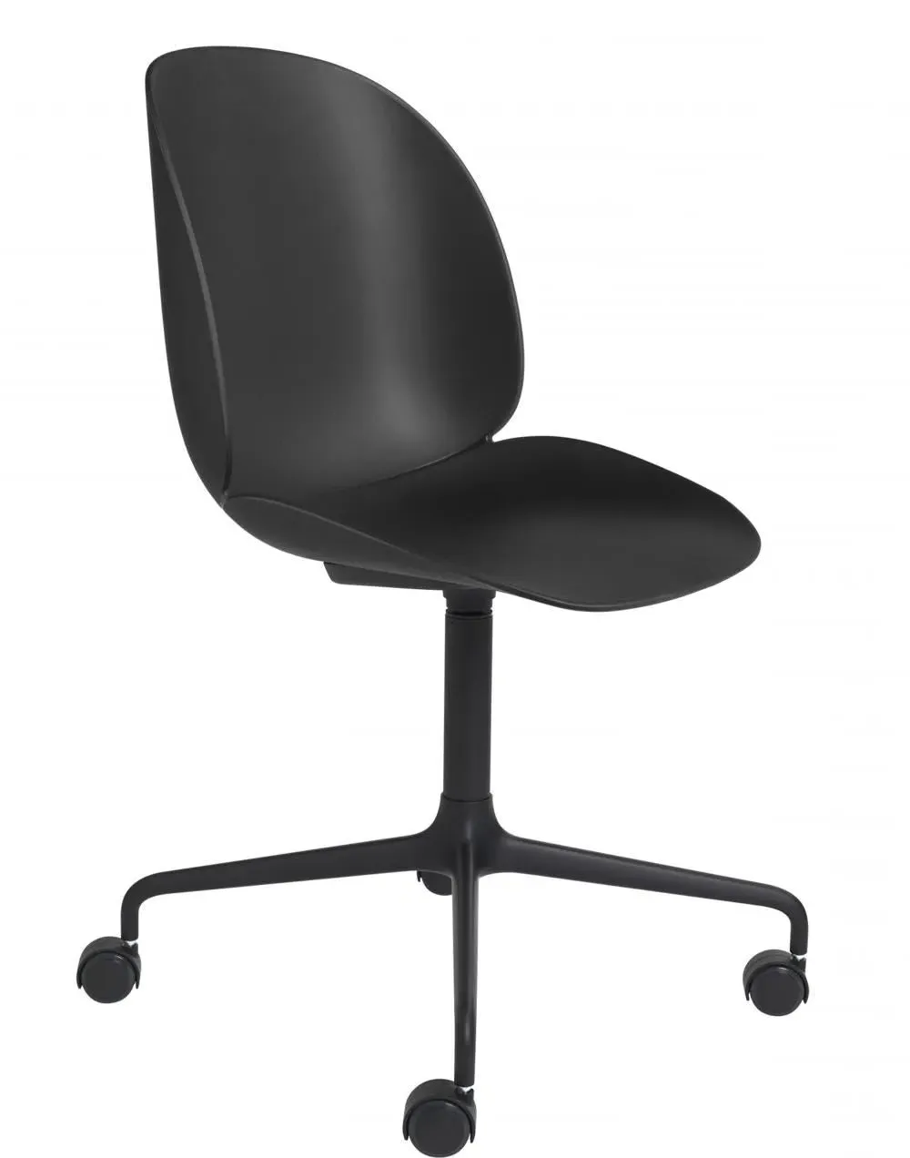 Swivel Office Chair with Castors - White
