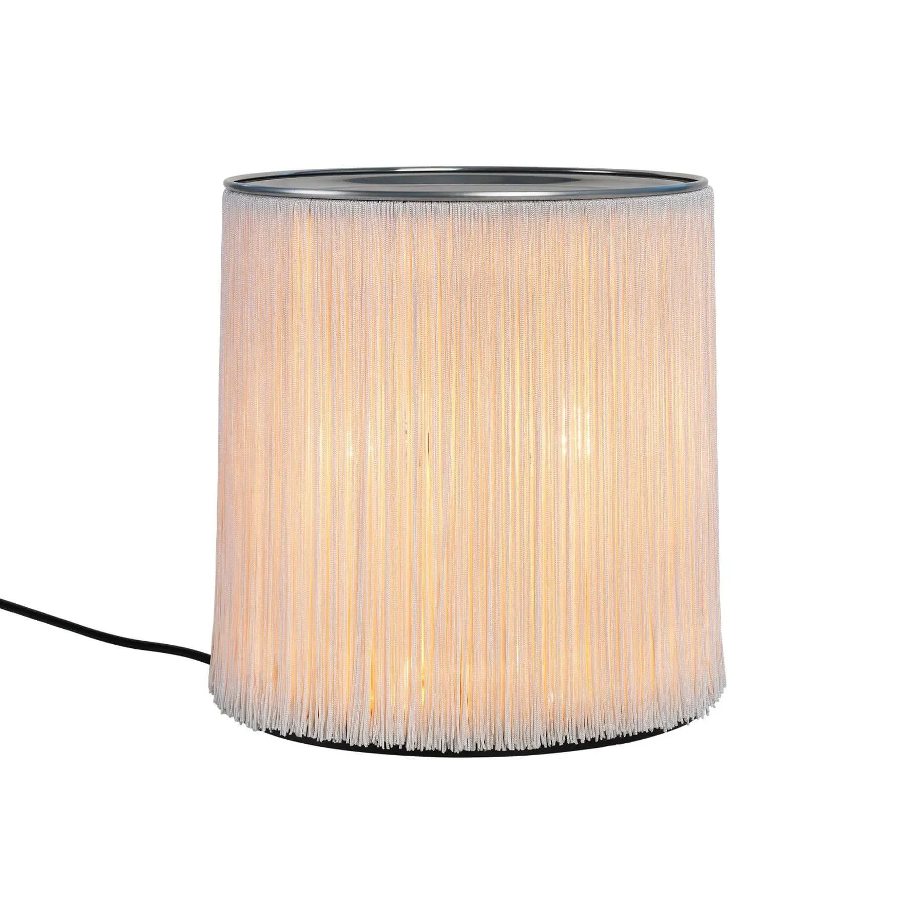 Table Lamp with Nylon Fringes - Aluminum image