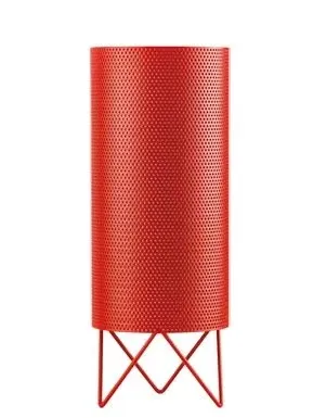 Table Lamp with Perforated Shade - Black, Metal