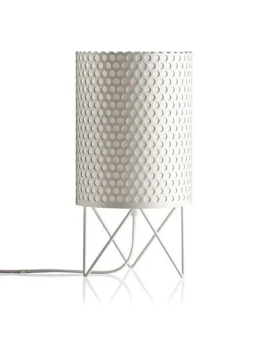 Table Lamp with Perforated Shade - Black, Steel