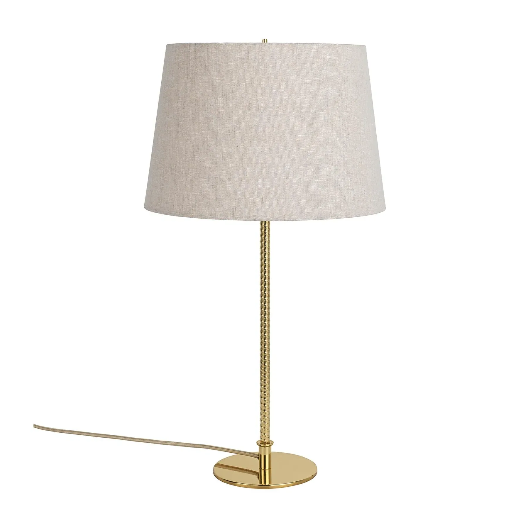 Table Lamp with Pleated Shade - Canvas image