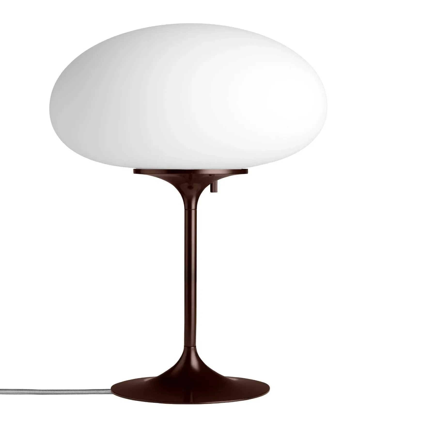 Table Lamp with Rotary Dimmer - Pebble Grey, Glass