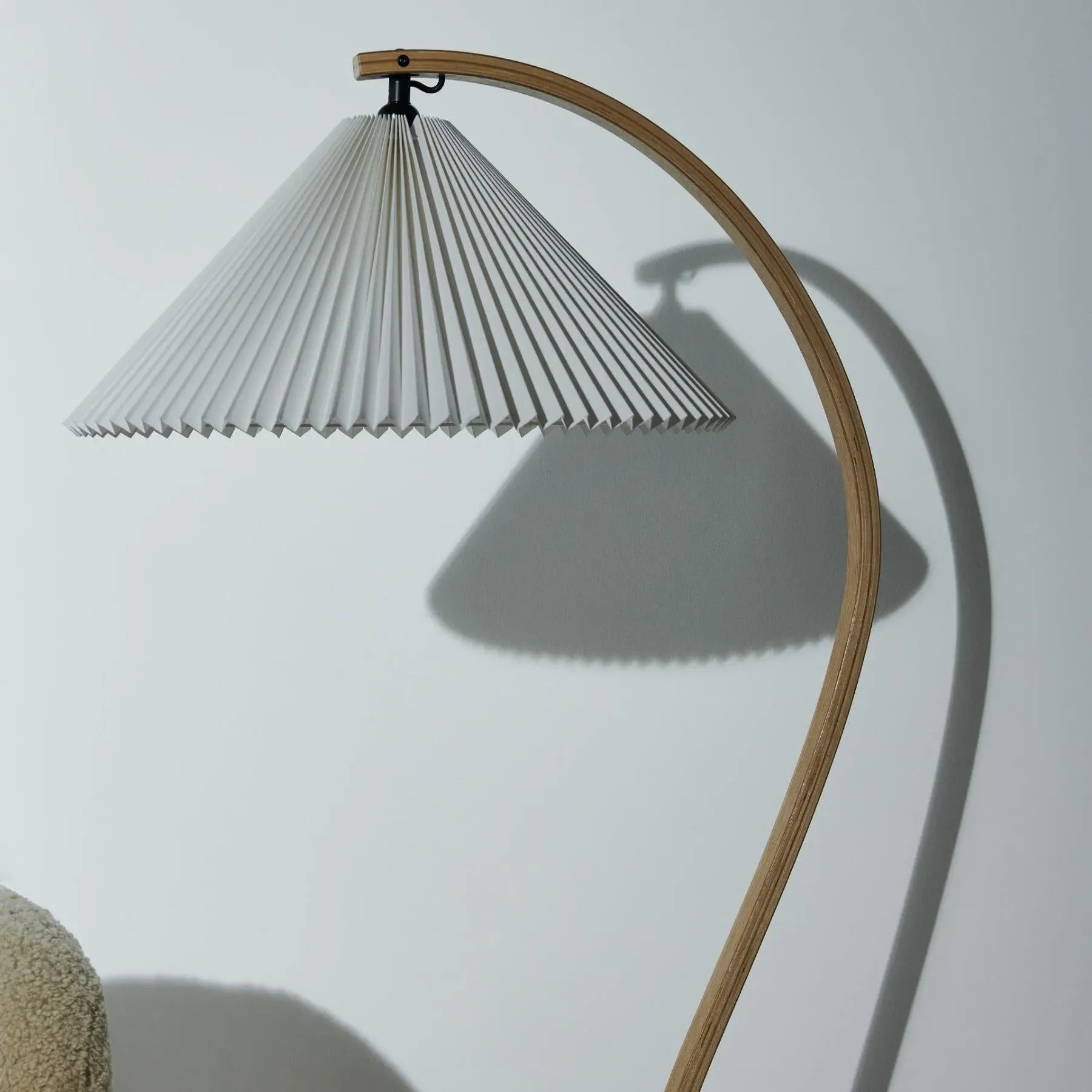 Timberline Floor Lamp - Linen, Steel