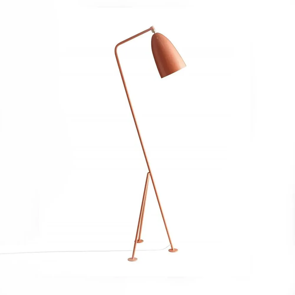 Tripod Floor Lamp with Adjustable Shade - Brown