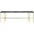 TS Console Table with Shelf - Green, Marble