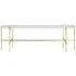 TS Console Table with Shelf - White Carrara, Marble