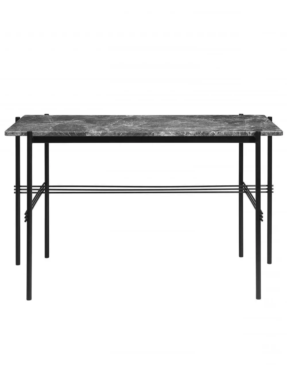 TS Desk with Crossing Details - White, Marble