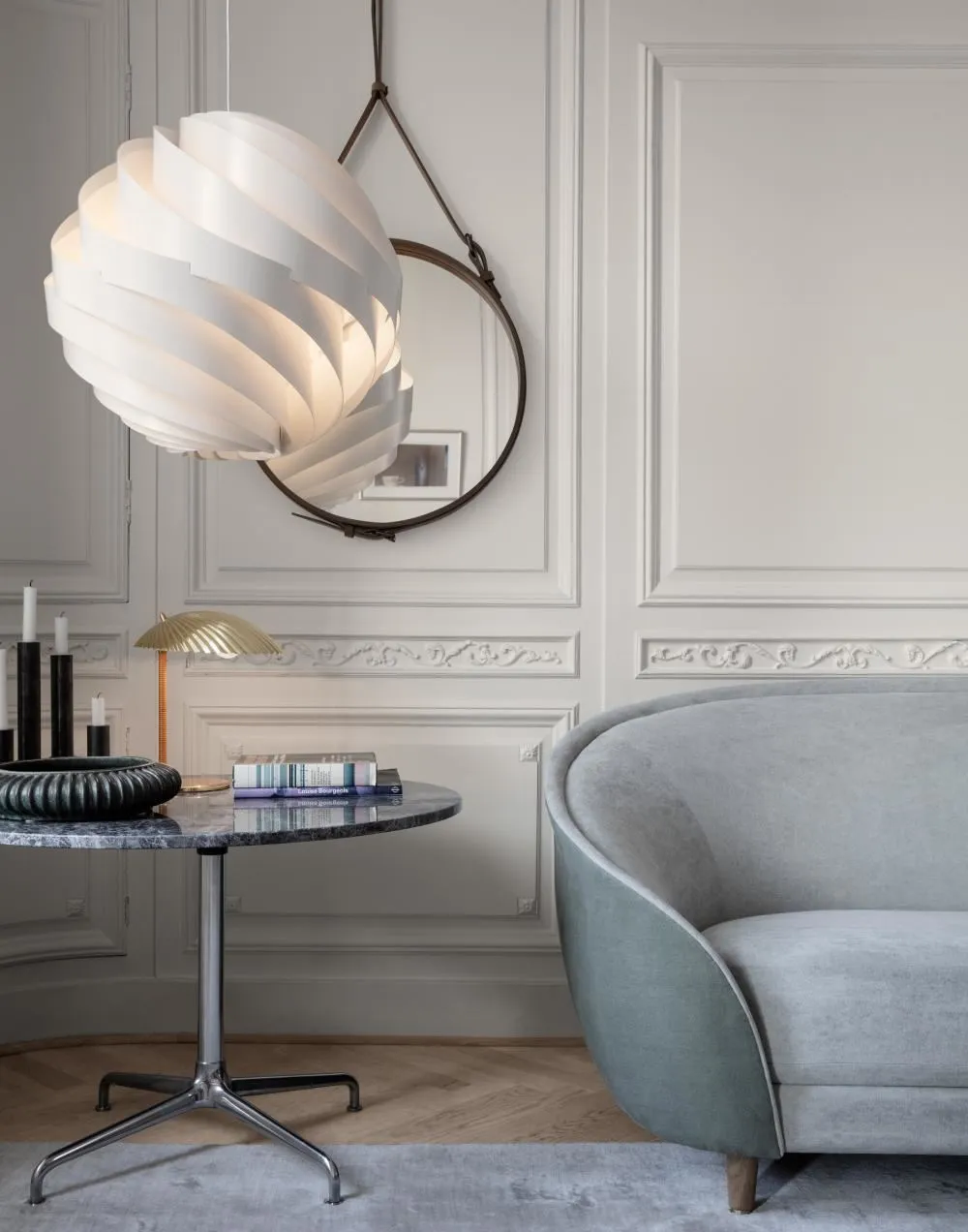 Turbo 36cm Pendant Light - White, Aluminium