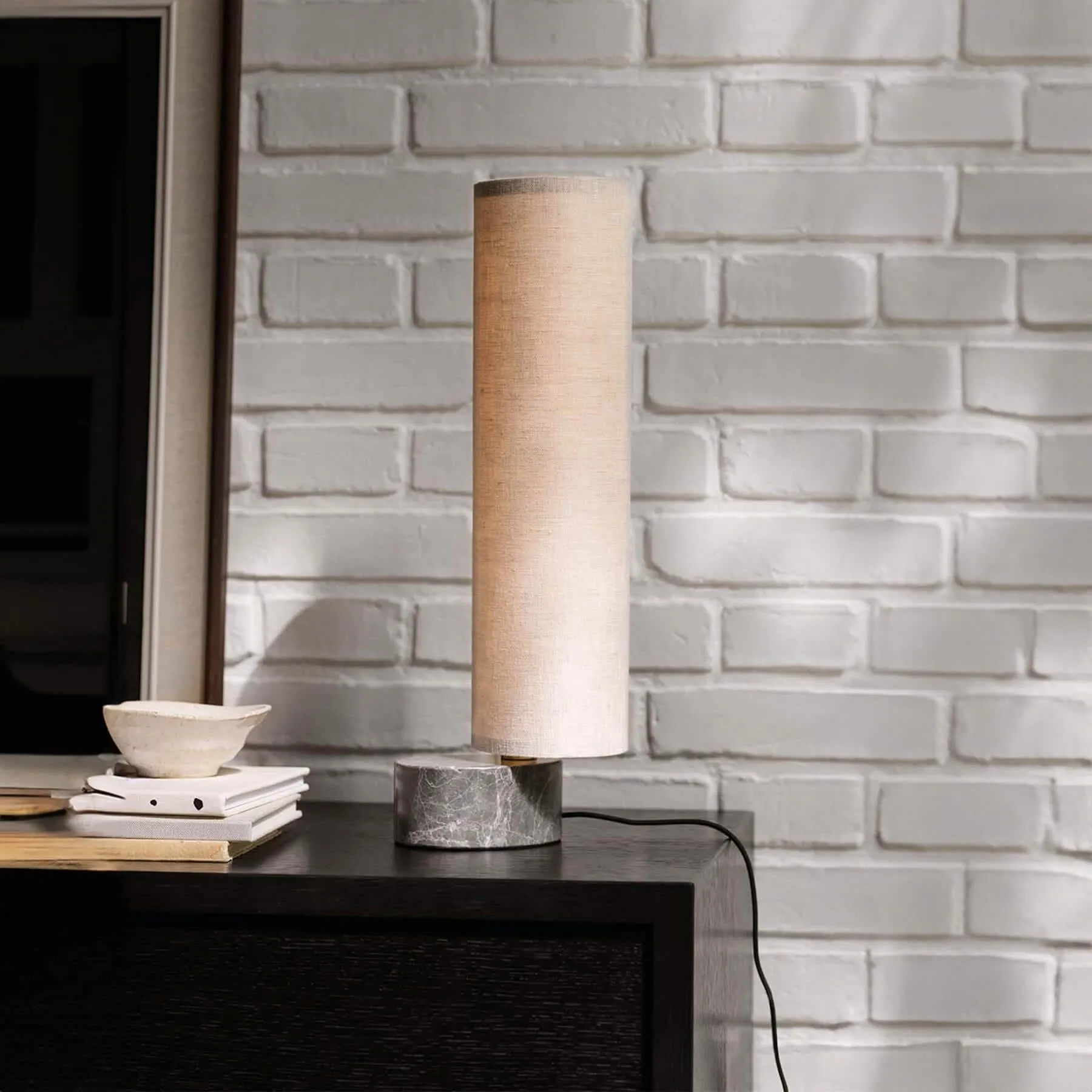 Unbound Table Lamp with Rotatable Shade - Canvas