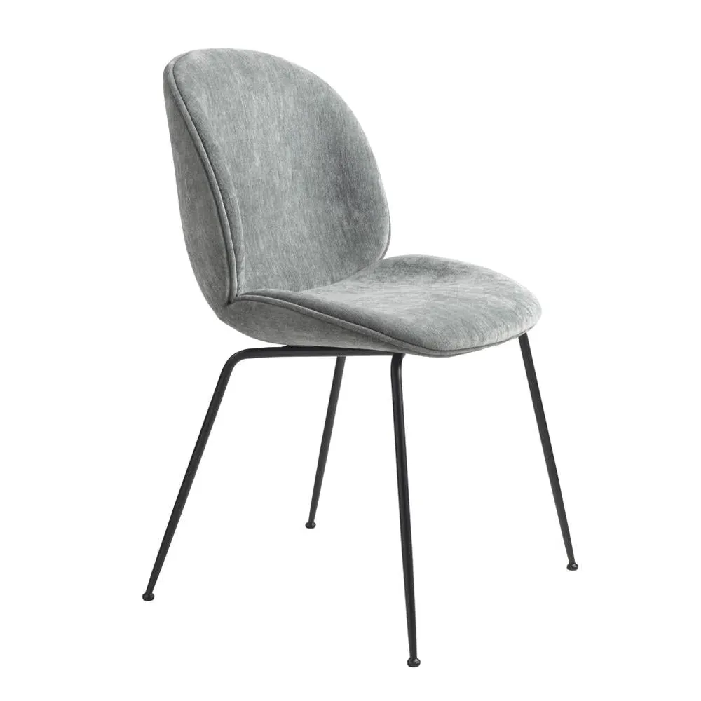 Upholstered Dining Chair - Black Legs