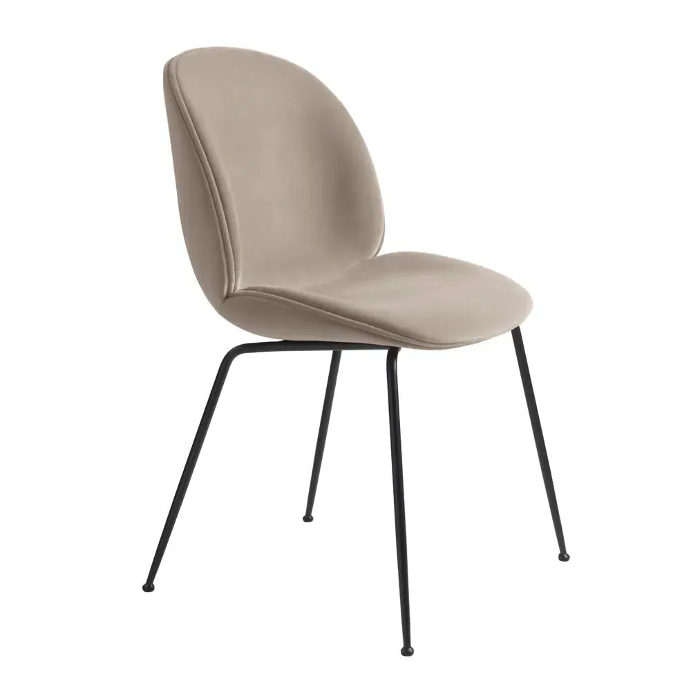 Upholstered Dining Chair - Black Legs image