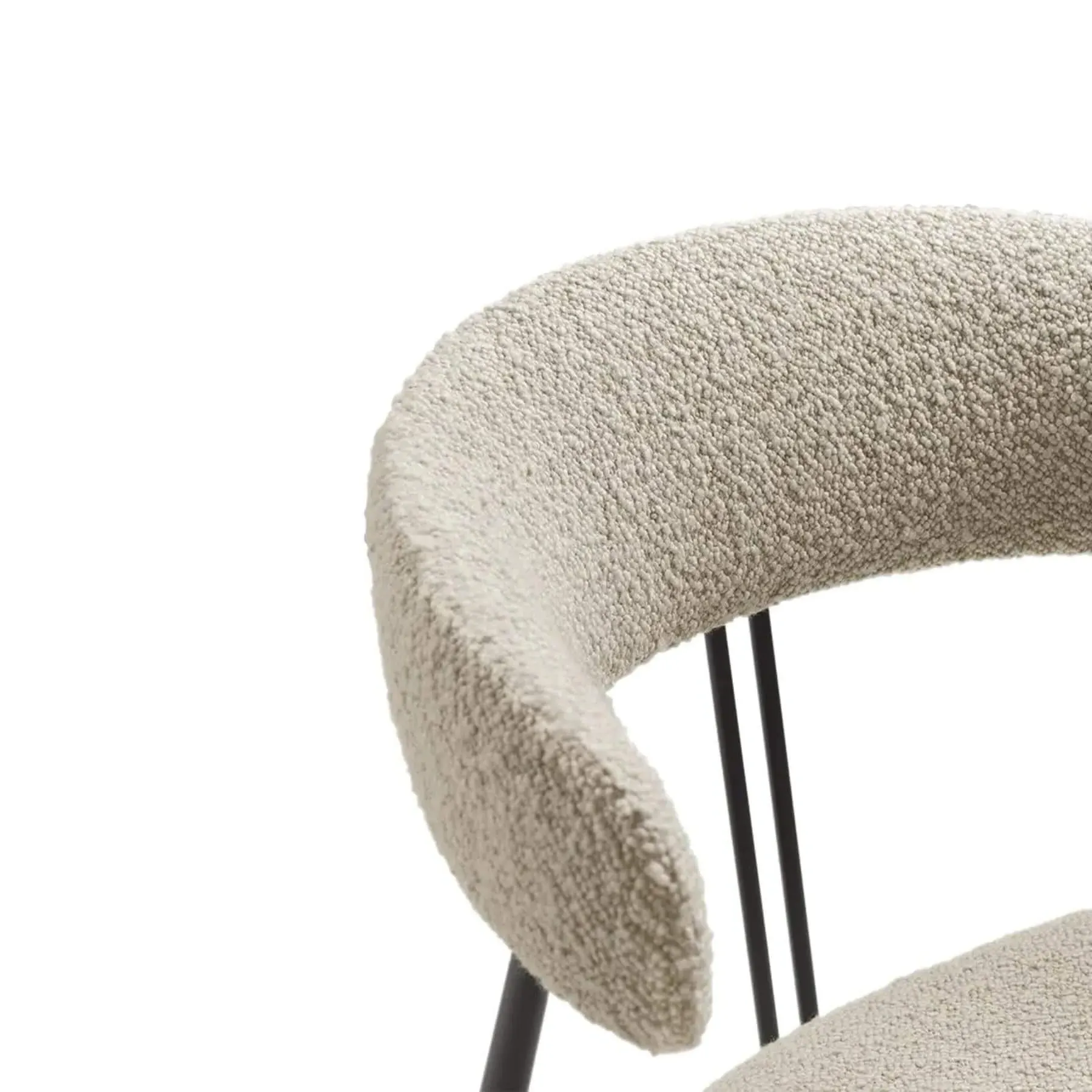 Upholstered Dining Chair - Karakorum, Steel